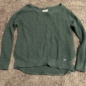 Hollister Forest Green Crew Neck Sweater